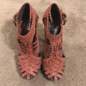 Gorgeous pink/salmon AllSaints size 39 sandals